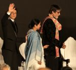 Amitabh Bachchan, Shahrukh Khan, Mamta Banerjee at kolkatta international film festival on 10th Nov 2014